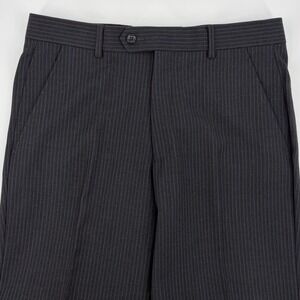 Men's Calvin Klein Dress Pants 32x32 Wool Black Blue Pinstripe Career Teacher